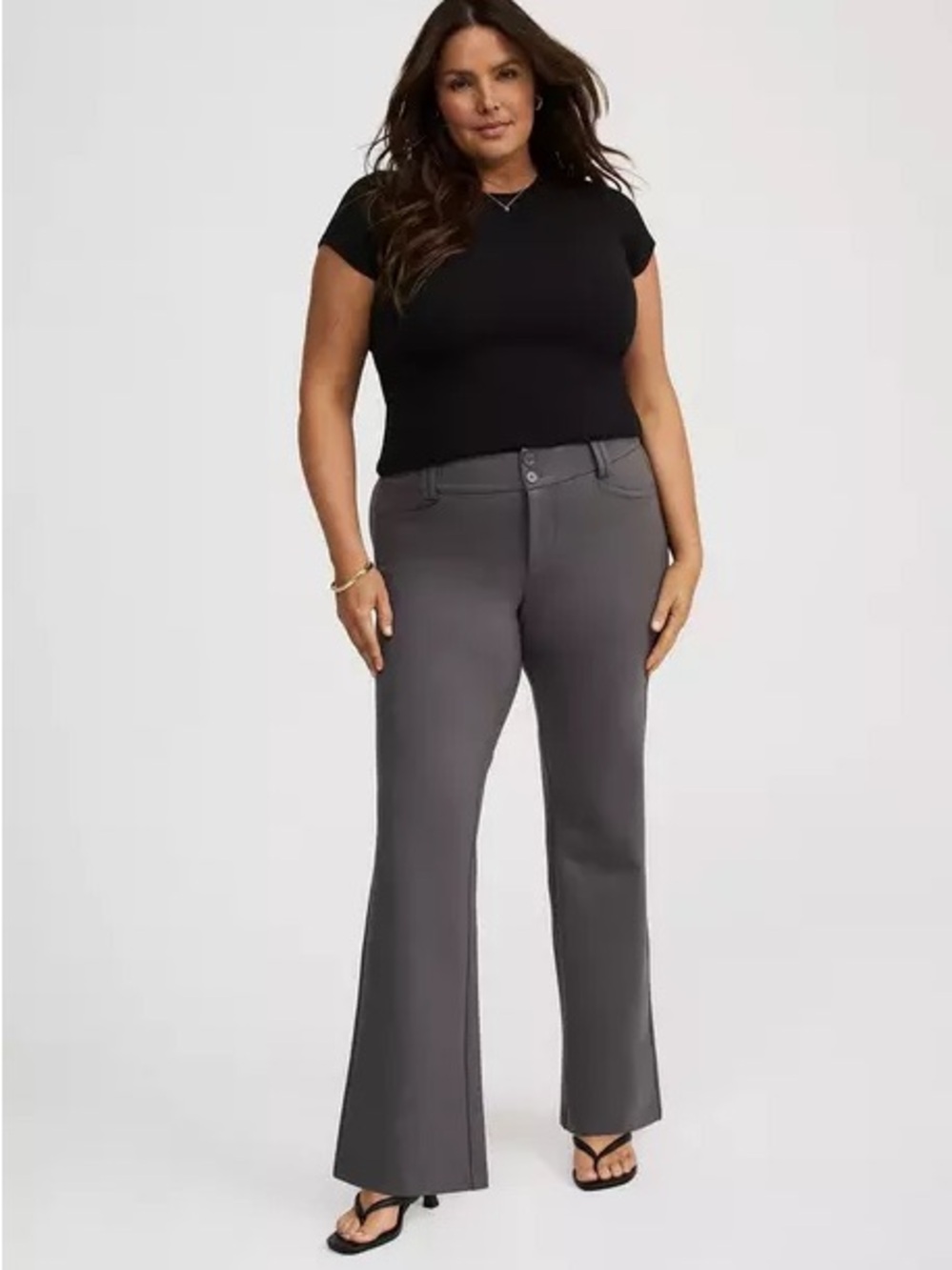 NWT - torrid Dark Charcoal Heather Trouser Pants